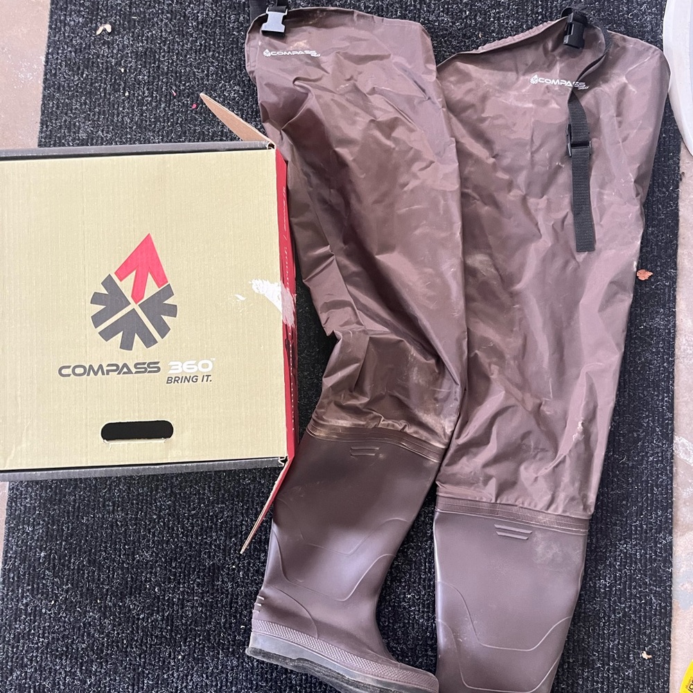 Compass 360 Windward, hip waders, size 7